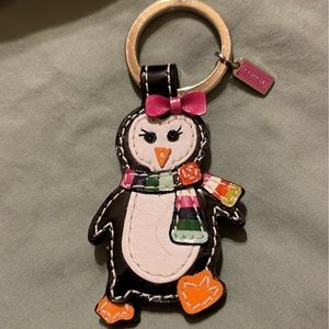 Coach Dancing Penguin key holder